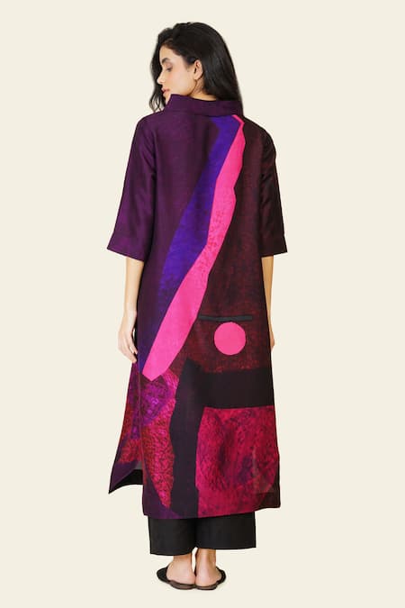 Taika By Poonam Bhagat Multicolor Geometric Print Tunic 