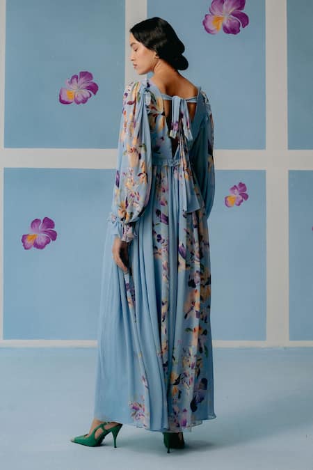 Uri By Mrunalini Rao Floral Blossom Printed Maxi Dress 