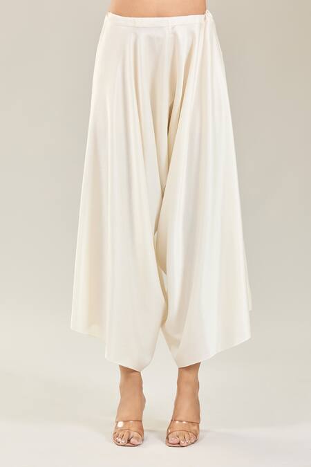 Buy Prisho Yellow Embroidery V-neck 3d Flower Kaftan And Draped Pant Online at Aza Fashions Buy_Prisho_Yellow Embroidery V-neck 3d Flower Kaftan And Draped Pant _Online_at_Aza_Fashions