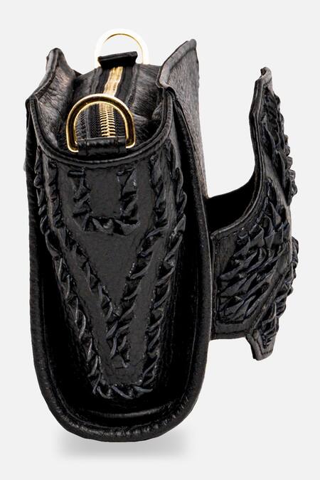 Buy Econock Studio Black Khai Handcrafted Wristlet Bag Online at Aza Fashions Buy_Econock Studio_Black Khai Handcrafted Wristlet Bag _Online_at_Aza_Fashions