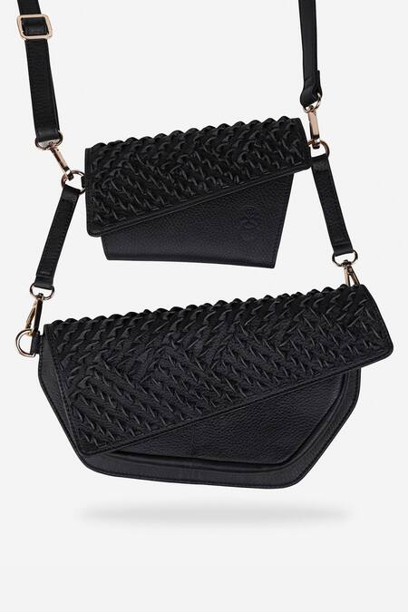 Shop Econock Studio Black Leather Modular Bag System Shop_Econock Studio_Black Leather Modular Bag System