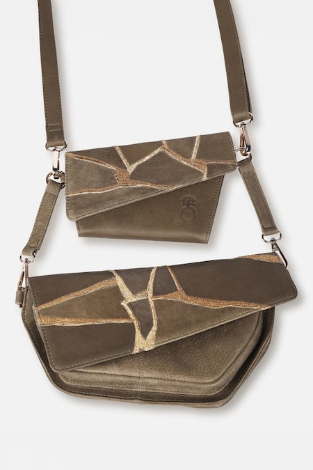 Econock Studio Kintsugi Embroidered Crossbody Bag 