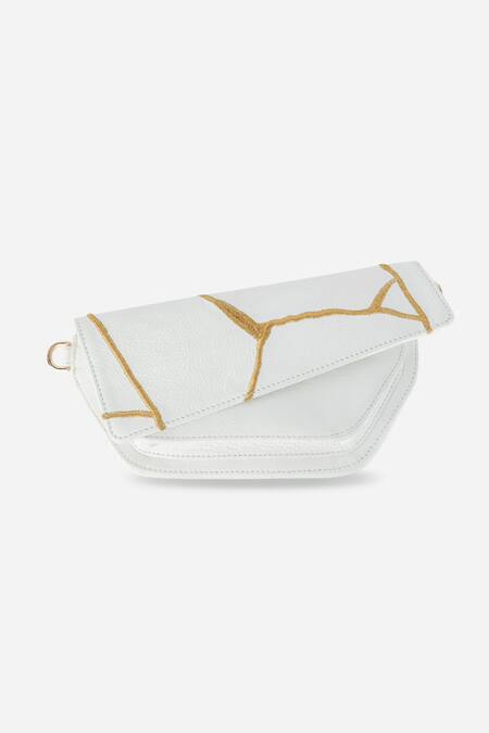 Econock Studio_Ivory Embroidery Cross-body Bag Set _Online_at_Aza_Fashions