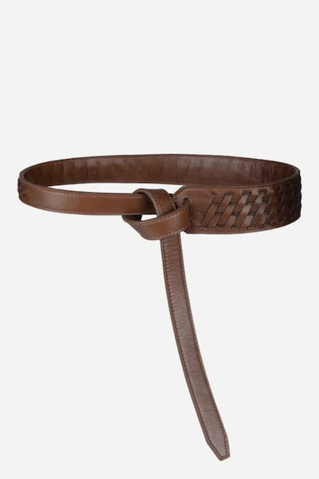 Econock Studio Woven Leather Wrap Around Belt 