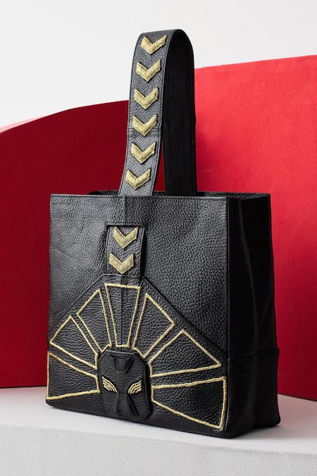 Econock Studio Leather Patchwork Handbag 