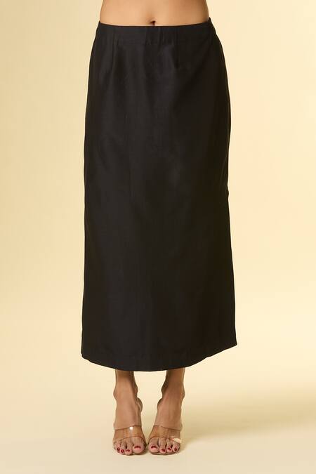 Buy Paulmi And Harsh Black Cotton Sequins, Zari Round , Scoop Bird Embroidered Jacket Set Buy_Paulmi And Harsh_Black Cotton Sequins, Zari Round , Scoop Bird Embroidered Jacket Set