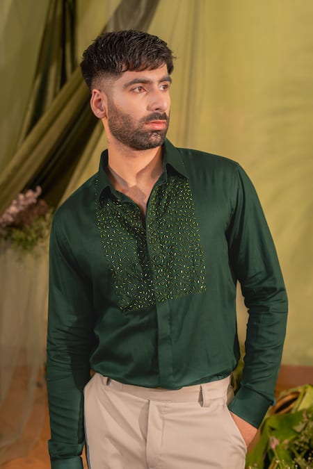 Runit Gupta Cutpipe Embroidered Shirt 