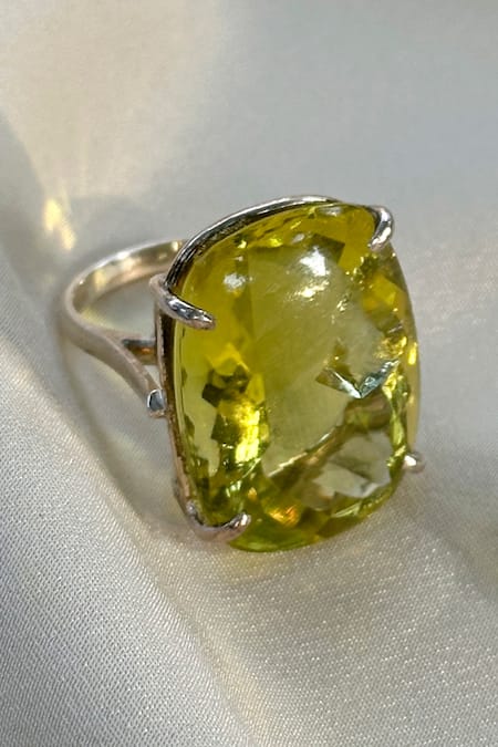 Anuka Jewels Lemon Quartz Sterling Silver Ring 