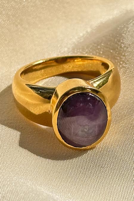 Anuka Jewels Star Ruby Embellished Ring 