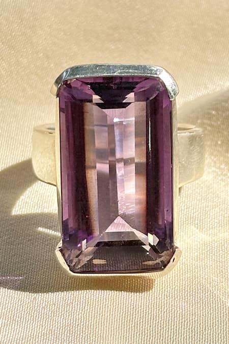 Anuka Jewels Purple Amethyst Stone Ring 
