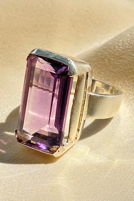 Anuka Jewels_Purple Stones Amethyst Ring _Online_at_Aza_Fashions
