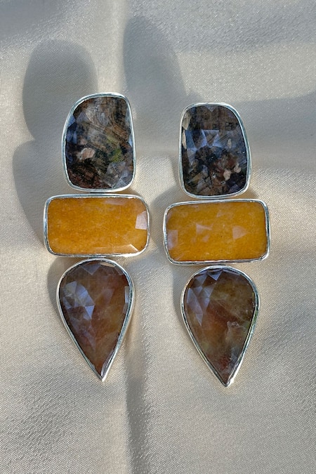 Anuka Jewels Multicolor Sapphire Stone Danglers 