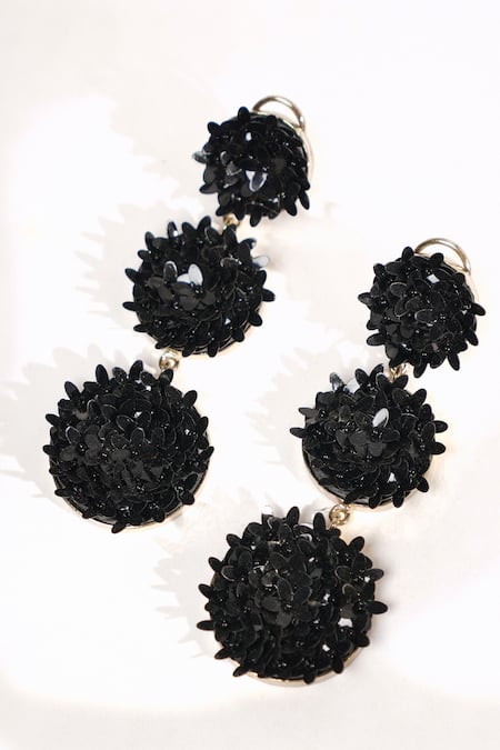 Bijoux By Priya Chandna Sequin Bloom Dangler Earrings 