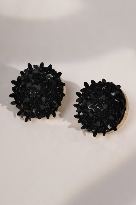 Bijoux By Priya Chandna Blossom Sequin Embellished Studs 