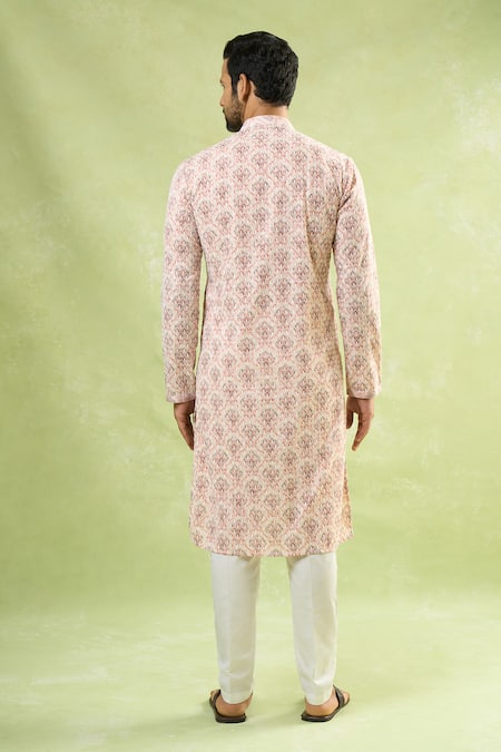 Arihant Rai Sinha Chikankari Jaal Embroidered Kurta Set 