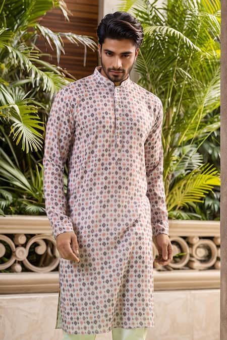 Arihant Rai Sinha Geometric Printed Kurta 