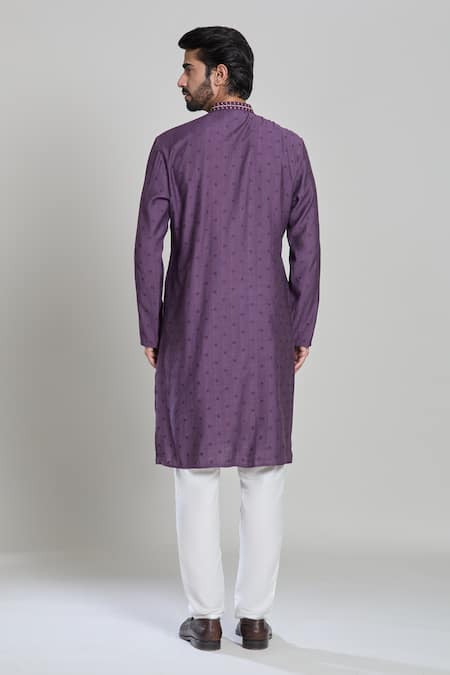Arihant Rai Sinha Mirror Embroidered Placket Kurta 