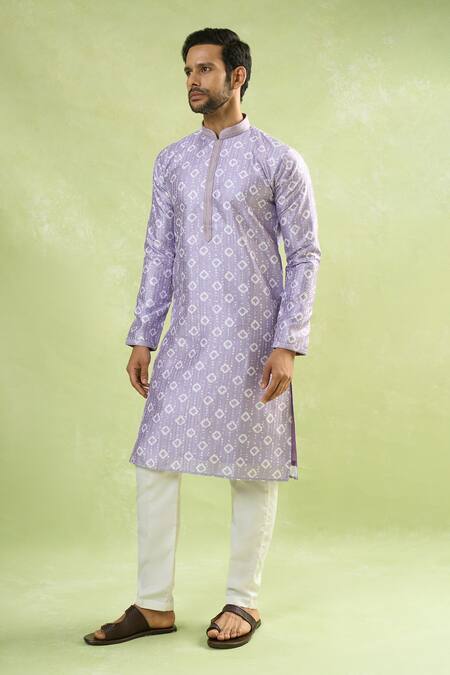 Arihant Rai Sinha Purple Viscose, Polyester Sequins Geometric Embroidered Kurta Set Online at Aza Fashions Arihant Rai Sinha_Purple Viscose, Polyester Sequins Geometric Embroidered Kurta Set_Online_at_Aza_Fashions
