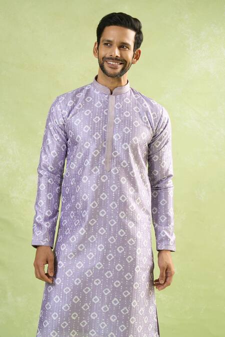 Buy Arihant Rai Sinha Purple Viscose, Polyester Sequins Geometric Embroidered Kurta Set Online at Aza Fashions Buy_Arihant Rai Sinha_Purple Viscose, Polyester Sequins Geometric Embroidered Kurta Set_Online_at_Aza_Fashions