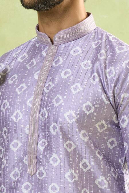 Shop Arihant Rai Sinha Purple Viscose, Polyester Sequins Geometric Embroidered Kurta Set Online at Aza Fashions Shop_Arihant Rai Sinha_Purple Viscose, Polyester Sequins Geometric Embroidered Kurta Set_Online_at_Aza_Fashions