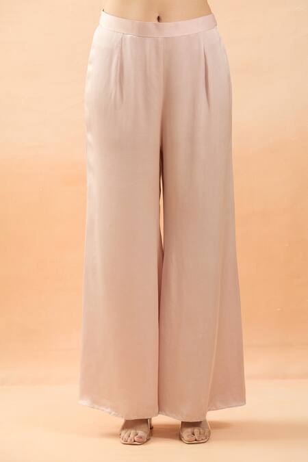 Shop Brij Pink Modal, Organza Embroidery V-neck Floral Cutwork Cape And Kurta Pant Set Online at Aza Fashions Shop_Brij_Pink Modal, Organza Embroidery V-neck Floral Cutwork Cape And Kurta Pant Set _Online_at_Aza_Fashions