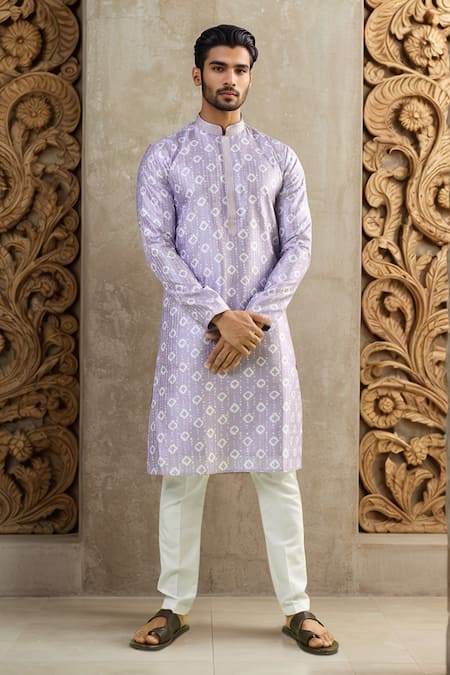 Arihant Rai Sinha Geometric Embroidered Kurta Set 