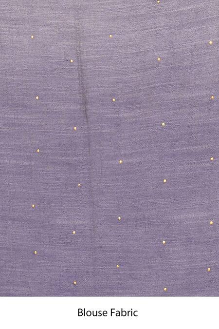 Samyukta Singhania_Blue Silk Cut Work, Zari Cutdana Embroidered Saree_Online_at_Aza_Fashions