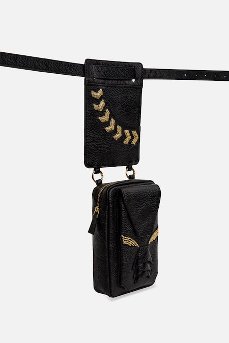 Econock Studio Black Leather Bag & Pocket Extension Set 