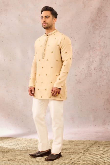 Shop Masaba Ivory Georgette Embroidery Kaju Katli Kurta Online at Aza Fashions Shop_Masaba_Ivory Georgette Embroidery Kaju Katli Kurta _Online_at_Aza_Fashions