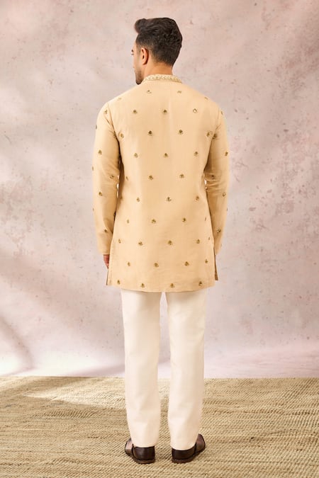 Masaba Ivory Georgette Embroidery Kaju Katli Kurta at Aza Fashions Masaba_Ivory Georgette Embroidery Kaju Katli Kurta _at_Aza_Fashions