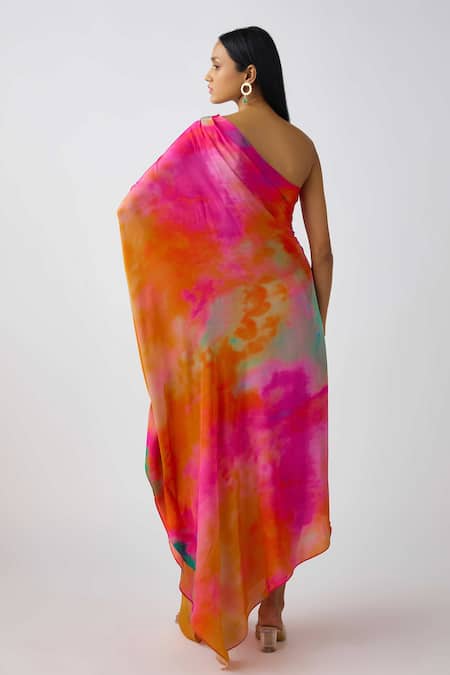 Shop_Basanti - Kapde Aur Koffee_Multi Color Crepe Cut Work, Cutdana And Brass Coin Embellished Maxi Dress _at_Aza_Fashions