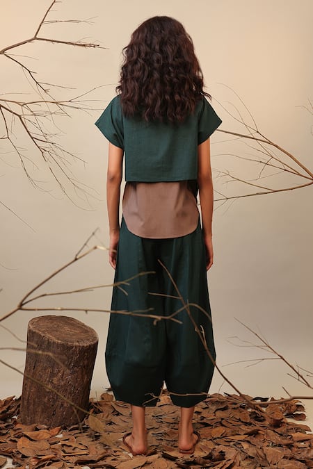 Mati Color Block Kaftan Top & Pant Set 