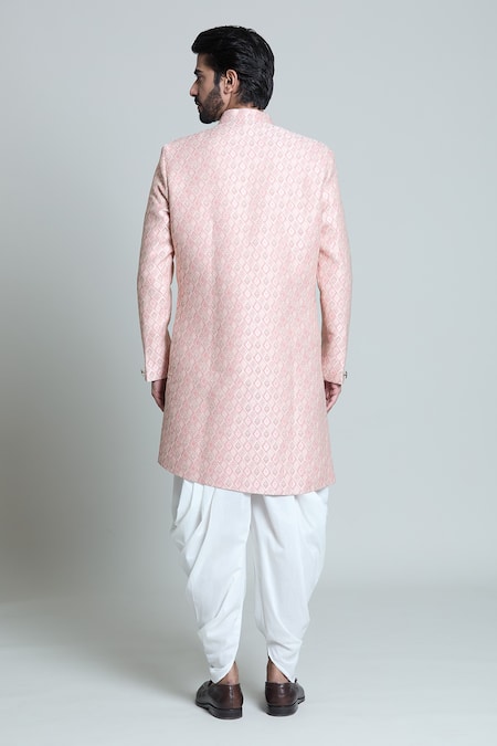 Arihant Rai Sinha Floral Jacquard Woven Sherwani Set 
