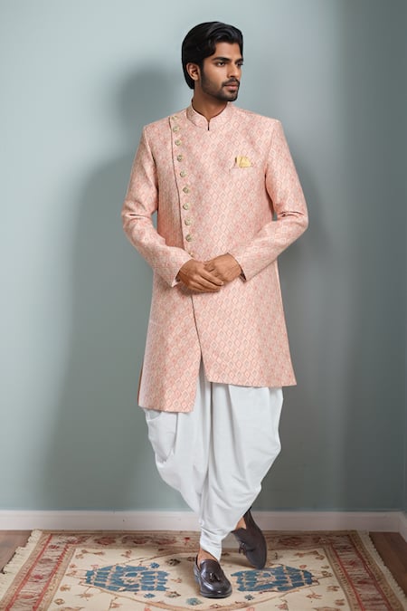 Aryavir Malhotra Bloom Woven Sherwani Set 