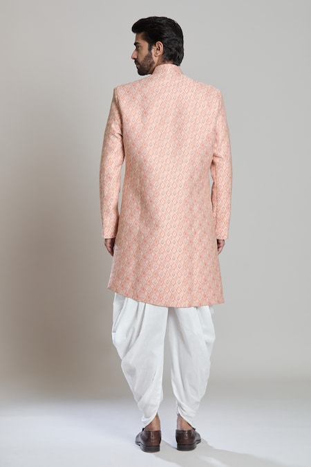Arihant Rai Sinha Bloom Woven Sherwani Set 