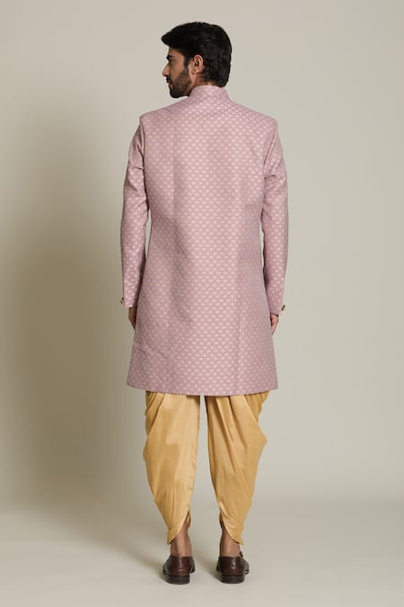 Arihant Rai Sinha Mughal Floral Woven Sherwani Set 