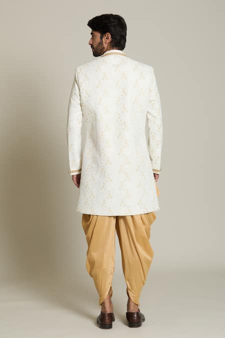 Arihant Rai Sinha Flower Woven Sherwani Set 