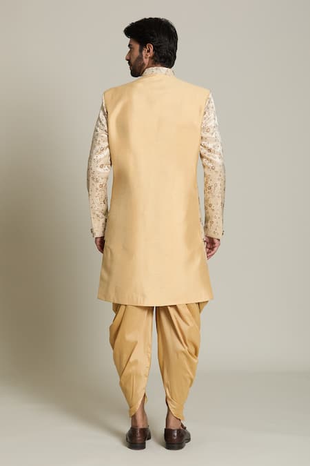 Arihant Rai Sinha Floral Jacquard Woven Sherwani Set 