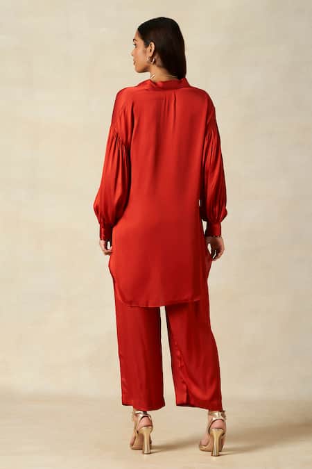 Gulabo By Abu Sandeep High Low Tunic & Pant Set 