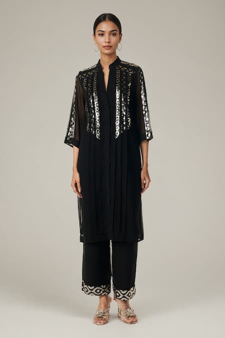 Gulabo by Abu Sandeep Sequin Embellished Kurta With Pant 