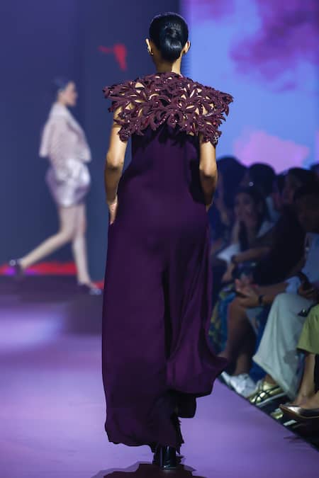 Pankaj & Nidhi Floral Cutwork Yoke Jumpsuit 