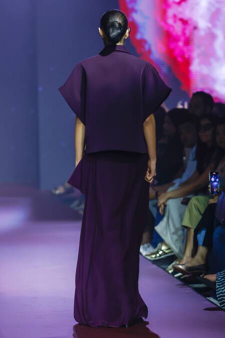 Pankaj & Nidhi Raisin Applique Bead Embroidered Jacket 