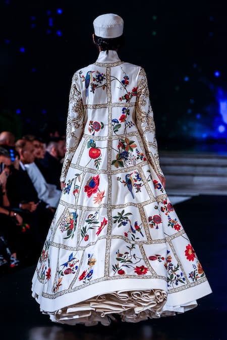 Rohit Bal Embroidered Resham Long Jacket 