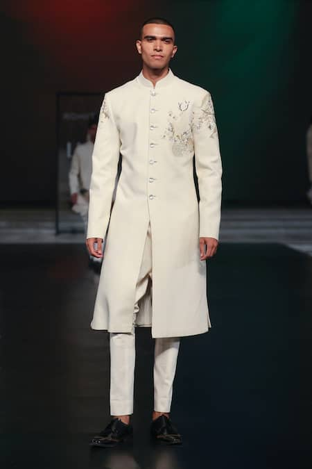 Rohit Bal Bison Bead Embroidered Sherwani 