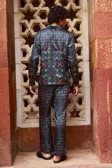 Shop Dash And Dot Multi Color Viscose Multicolored Mosaic Print Pant at Aza Fashions Shop_Dash And Dot_Multi Color Viscose Multicolored Mosaic Print Pant _at_Aza_Fashions