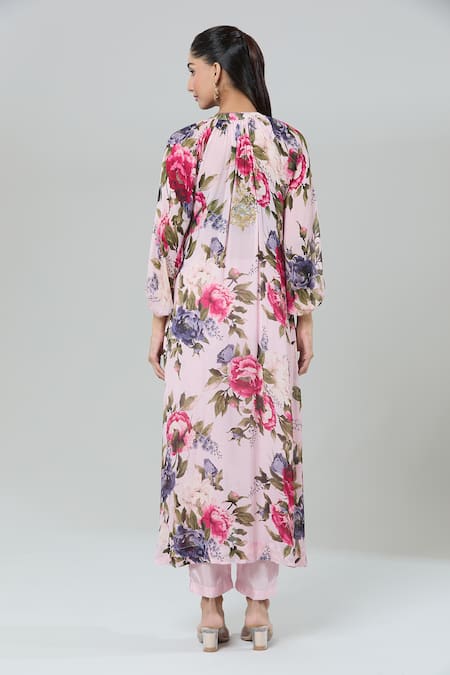 Kashmiraa Floral Print Kurta Set 