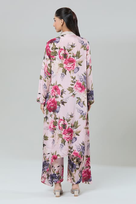 Kashmiraa Floral Print Embroidered Kurta Set 