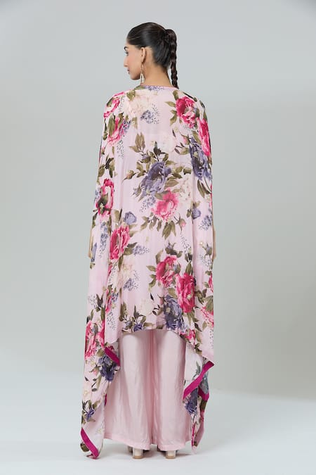 Kashmiraa Floral Print Cape Pant Set 