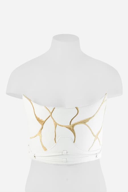 Econock Studio Kintsugi Embroidered Corset Top 