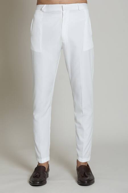 Shop_Arihant Rai Sinha_White , Satin Sequins, Embroidery Sherwani And Pant Set 